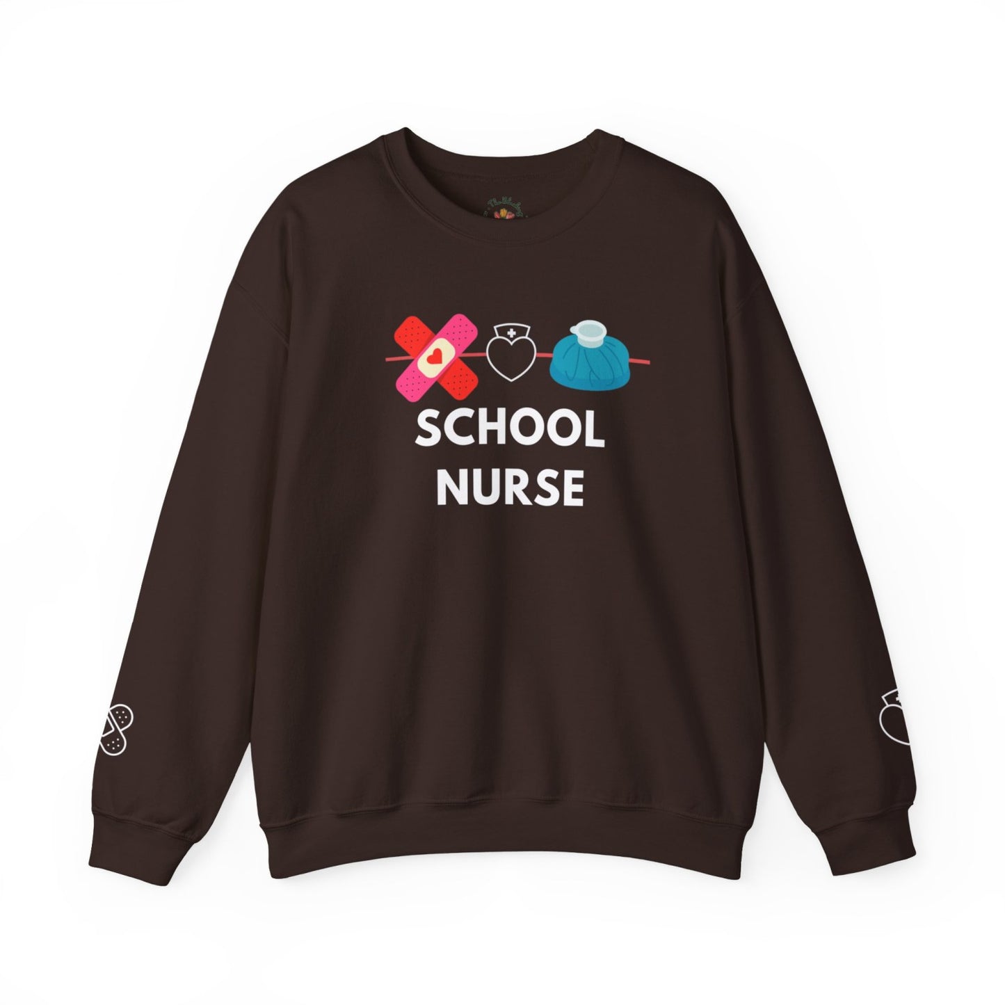 Comfy School Nurse Crewneck Sweatshirt