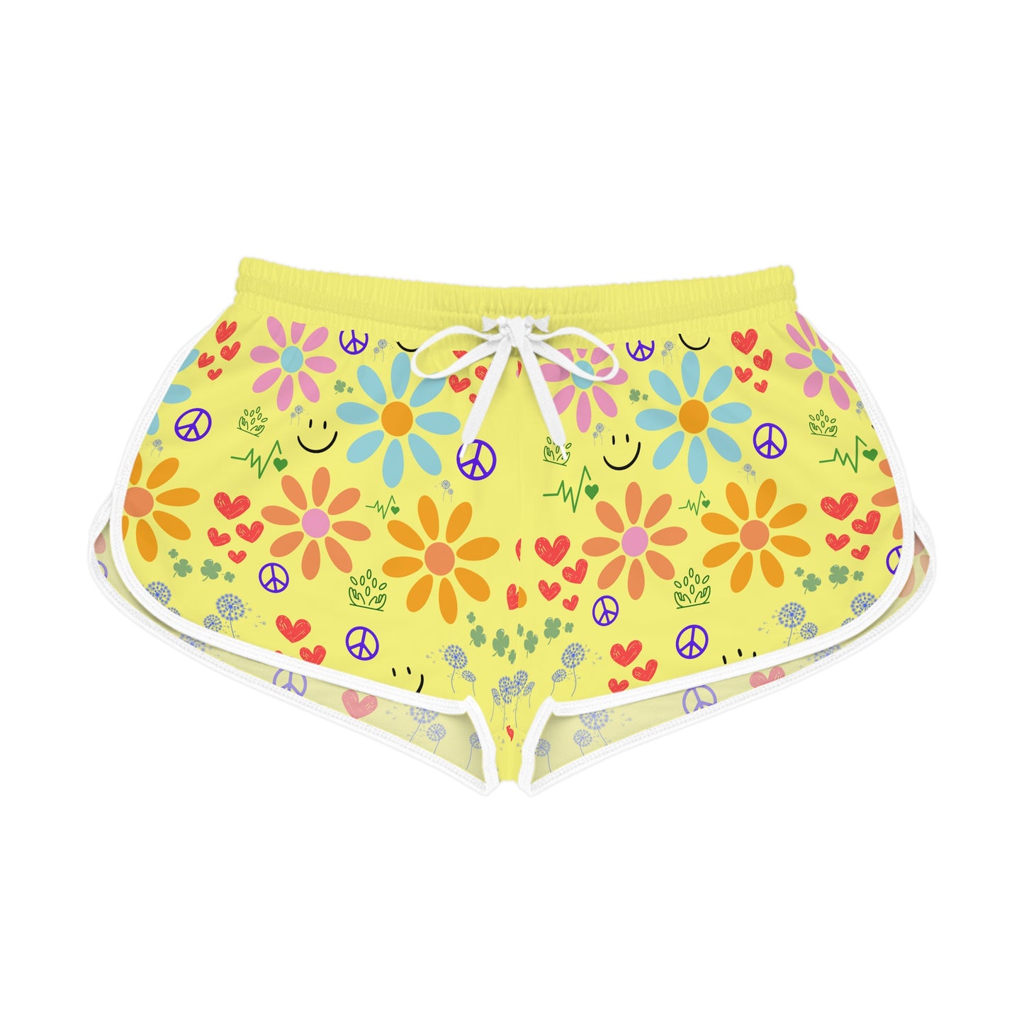 Wishes Collection Women's Relaxed Shorts (in Yellow)