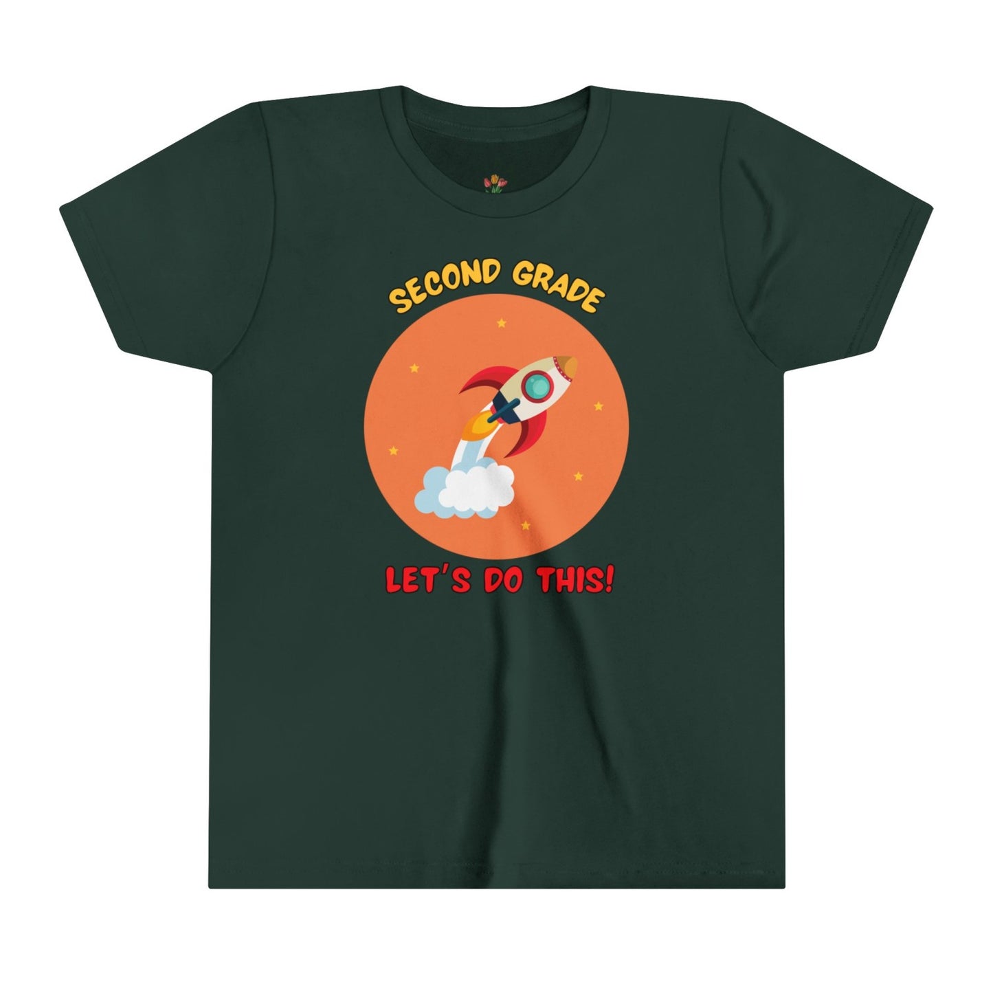 Second Grade Back to School Tee with Motivational Phrase