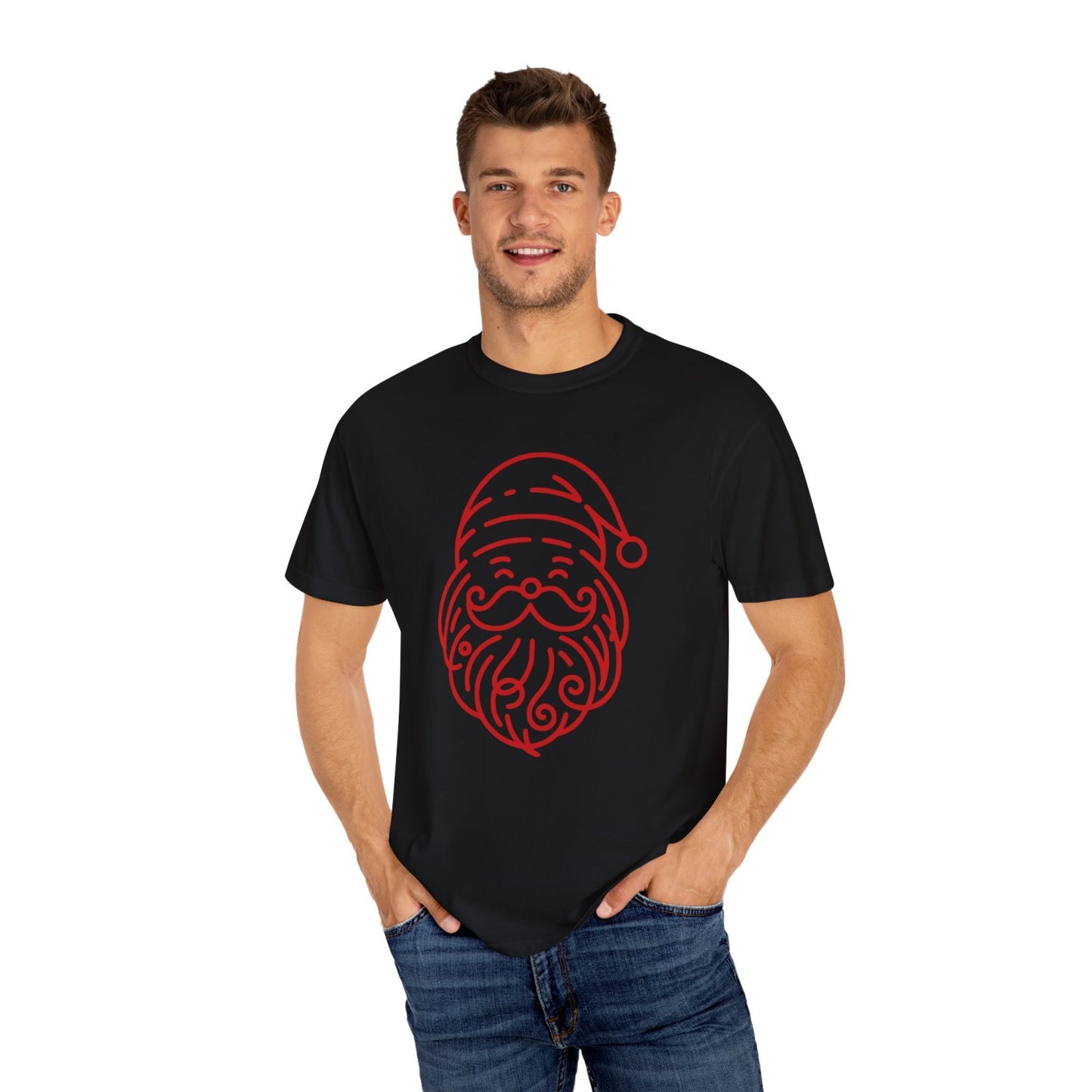 Comfy Minimalist Inspired Santa T-Shirt