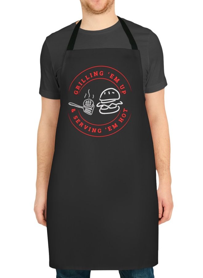 Cool Black Apron for Dads and Grilling Fans
