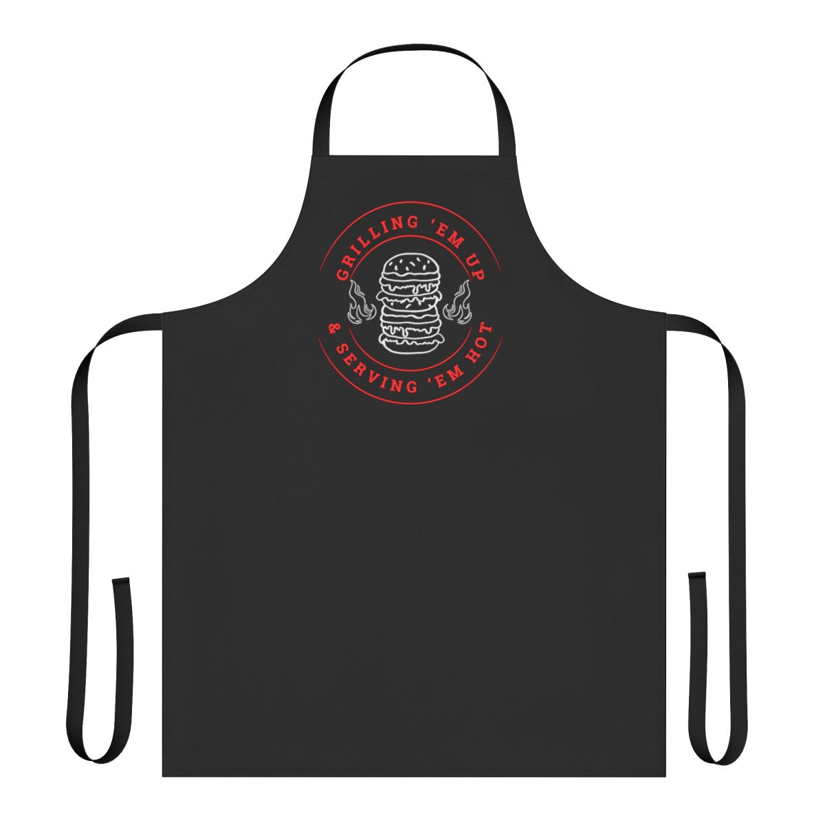 Stylish Black Apron for Dads and Grilling Fans