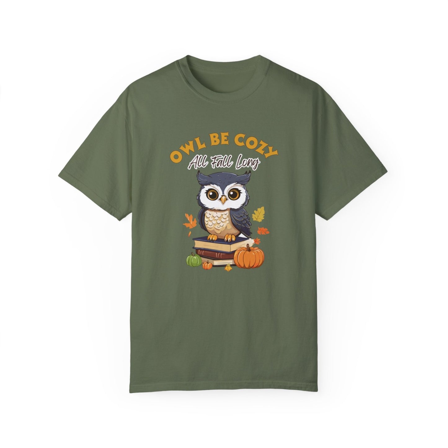 Comfy Fall Tee Featuring Smart Owl