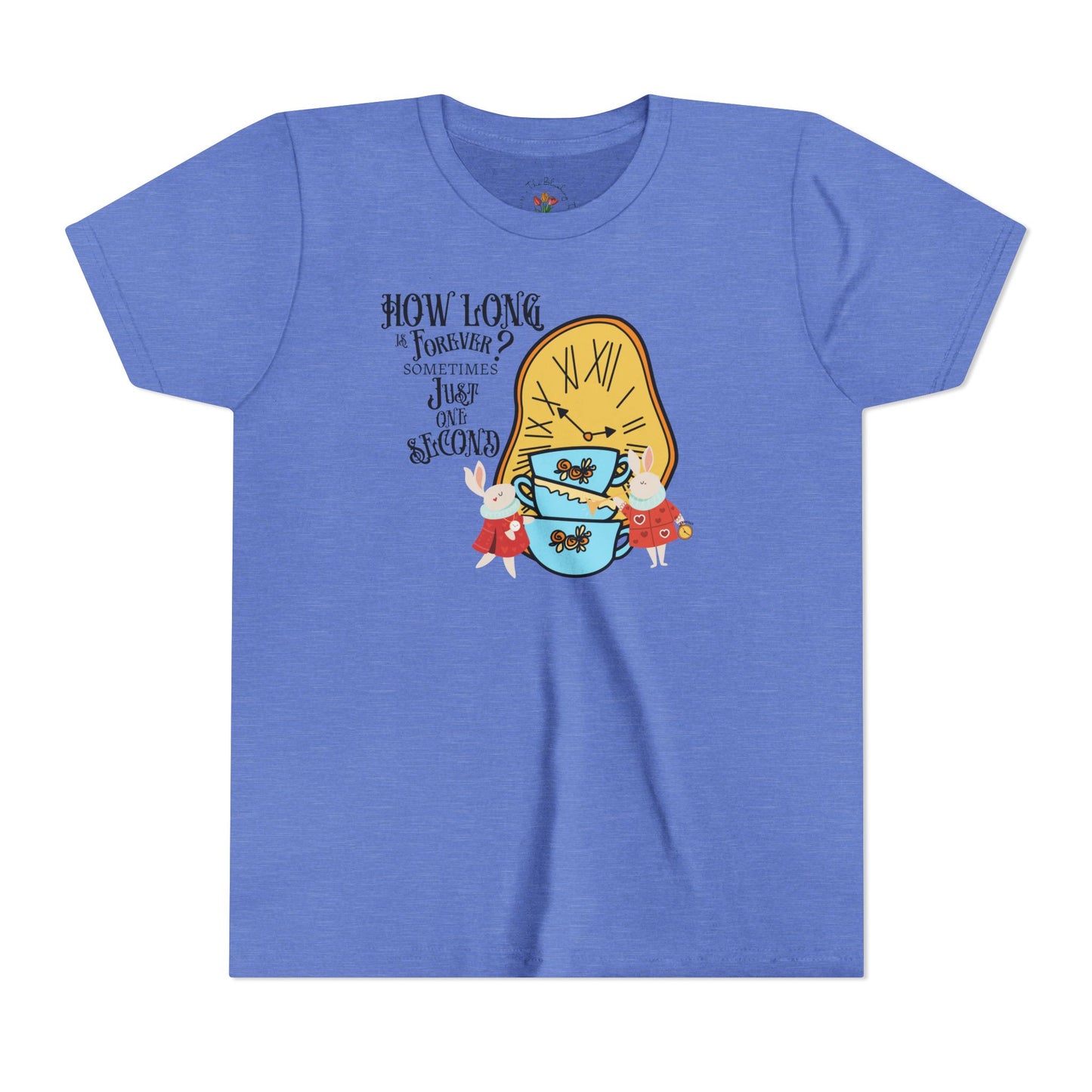 Wonderland Rabbit Inspired Youth Short Sleeve Tee