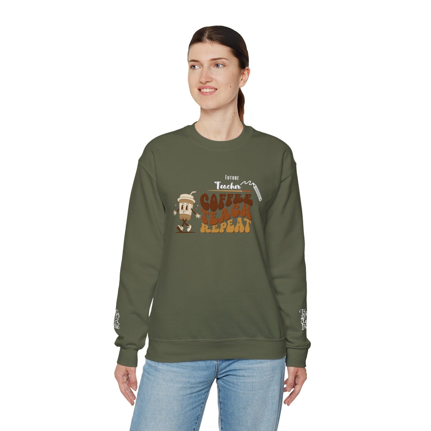 Comfy Future Teacher Crewneck Sweatshirt