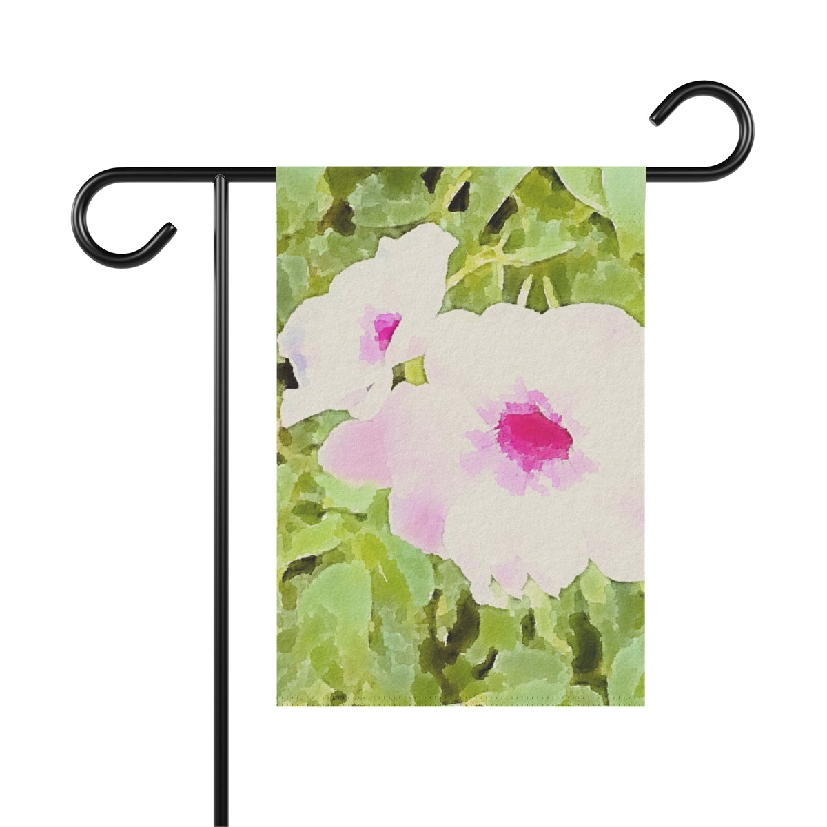 Chic Floral Garden Banner in Watercolor Style