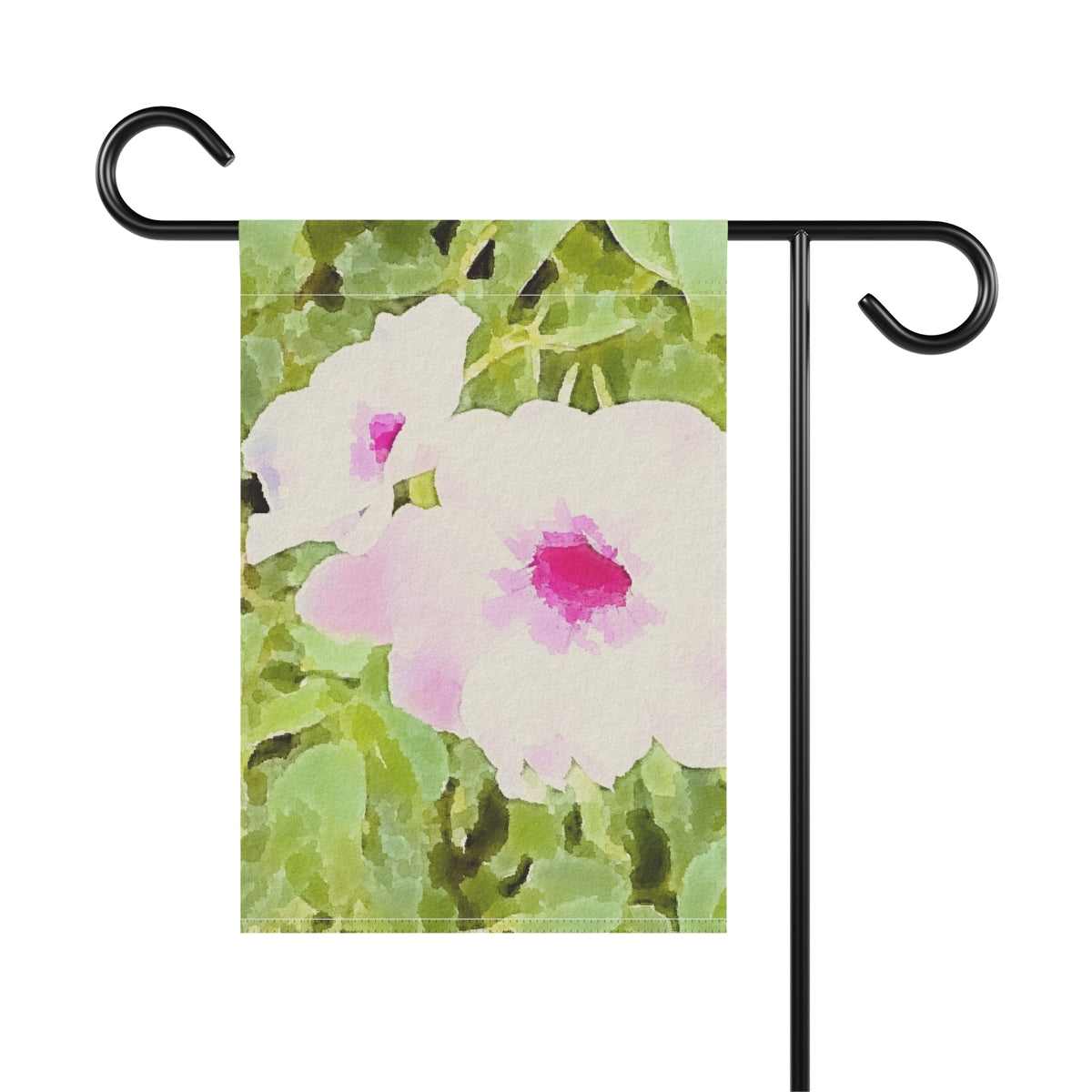 Chic Floral Garden Banner in Watercolor Style