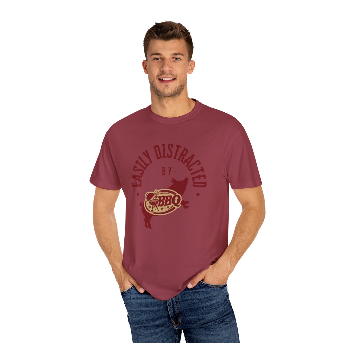 Humorous BBQ T-Shirt for Dad and Grilling Fans in Various Colors