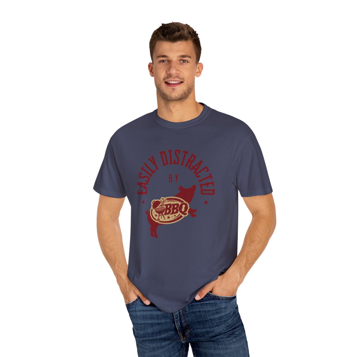 Humorous BBQ T-Shirt for Dad and Grilling Fans in Various Colors