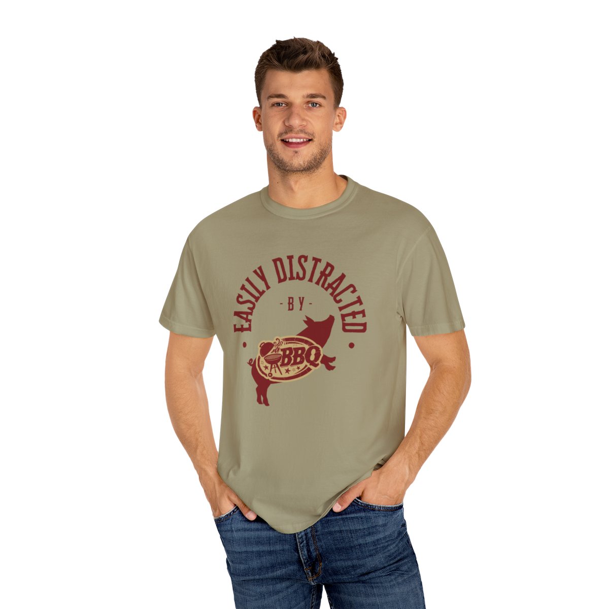 Humorous BBQ T-Shirt for Dad and Grilling Fans in Various Colors