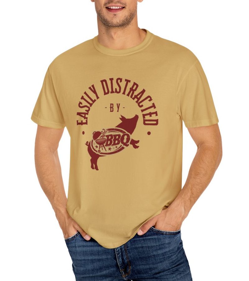 Humorous BBQ T-Shirt for Dad and Grilling Fans in Various Colors