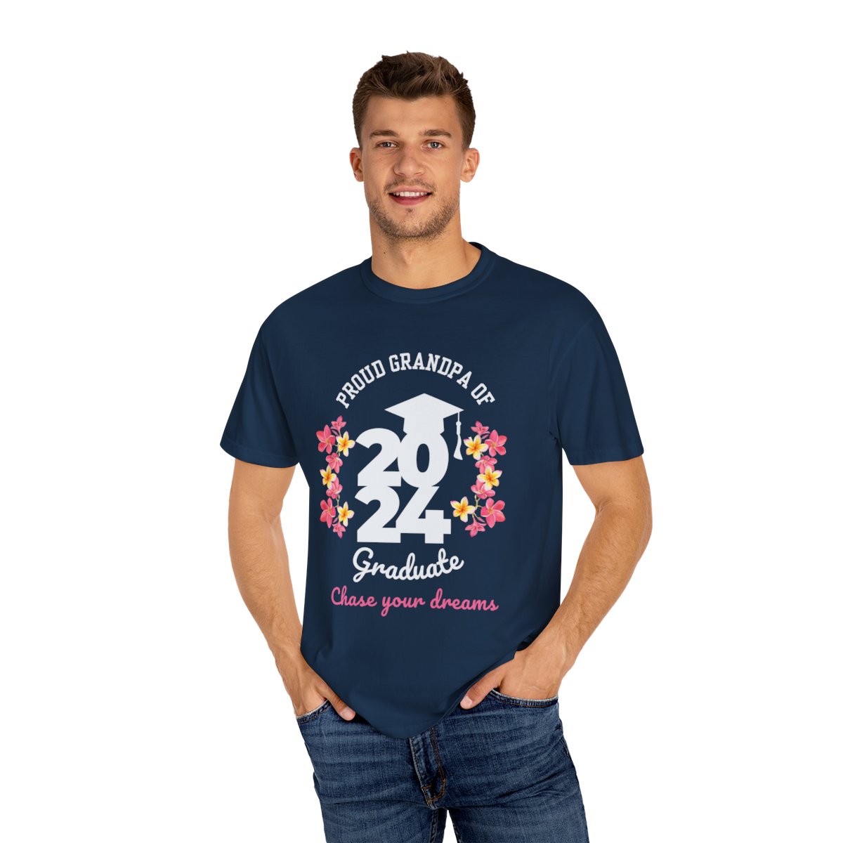 2024 Graduate Proud Grandpa Comfy T-shirt