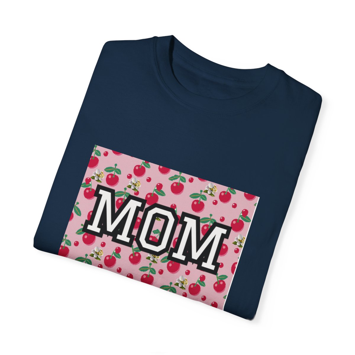 Comfy Cherries Mom Univesity Logo T-shirt