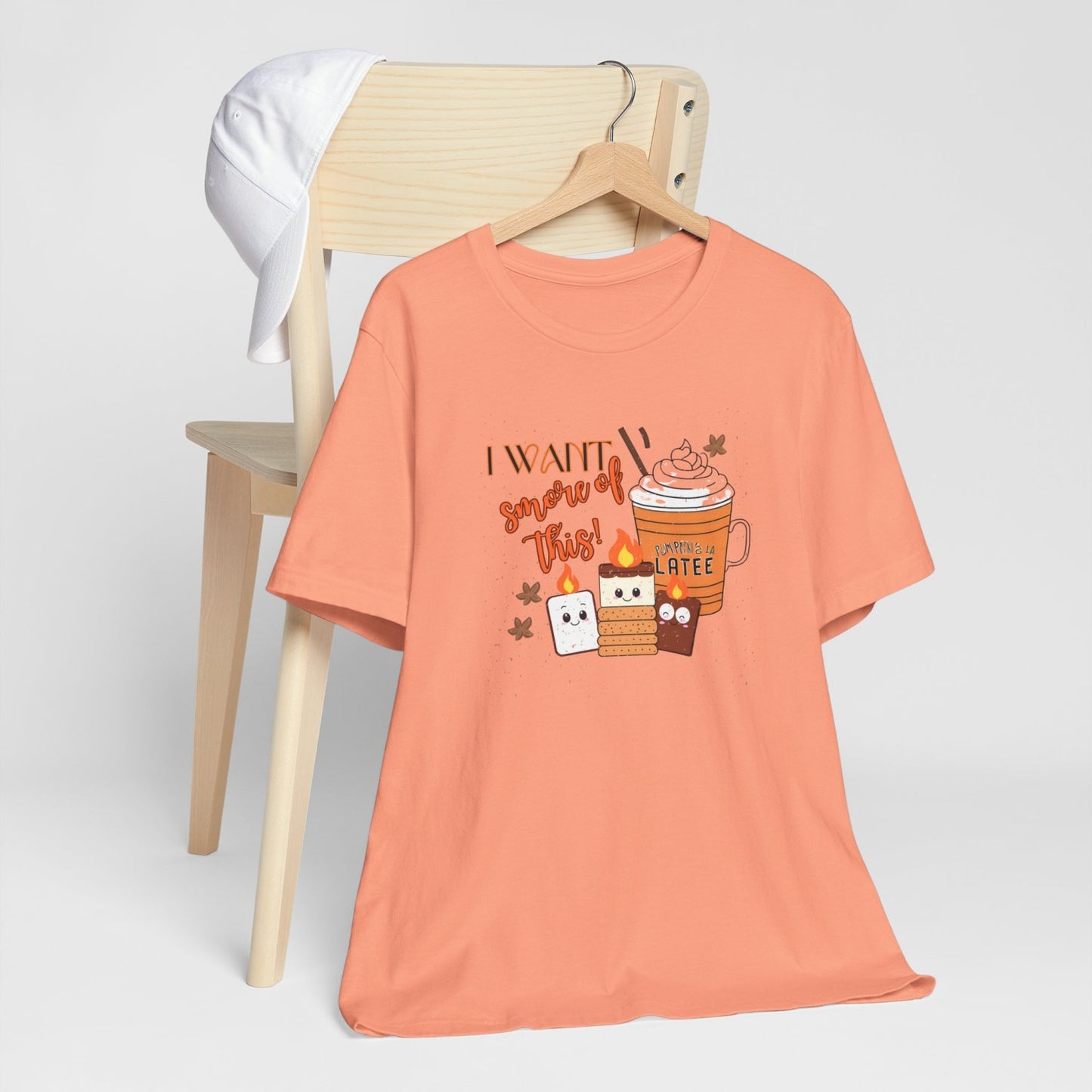 Light-Hearted Funny Fall T-Shirt Featuring Seasonal Treats