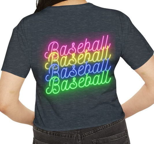 Retro Inspired Baseball Crop Top