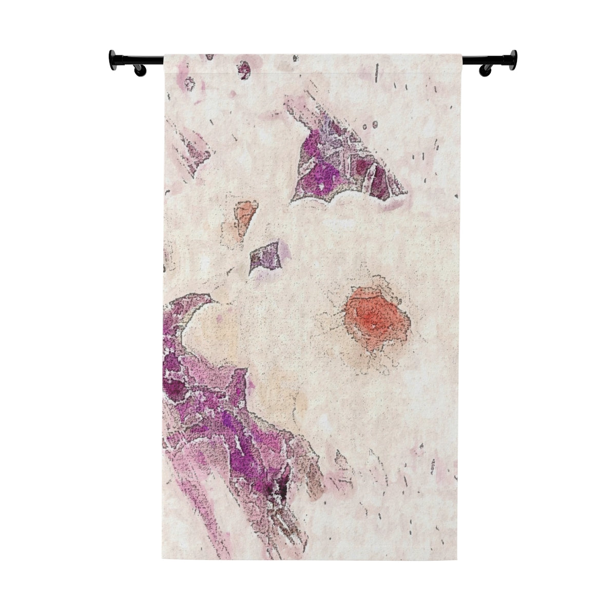 Watercolor Floral (LV) Window Curtain (1 Piece)