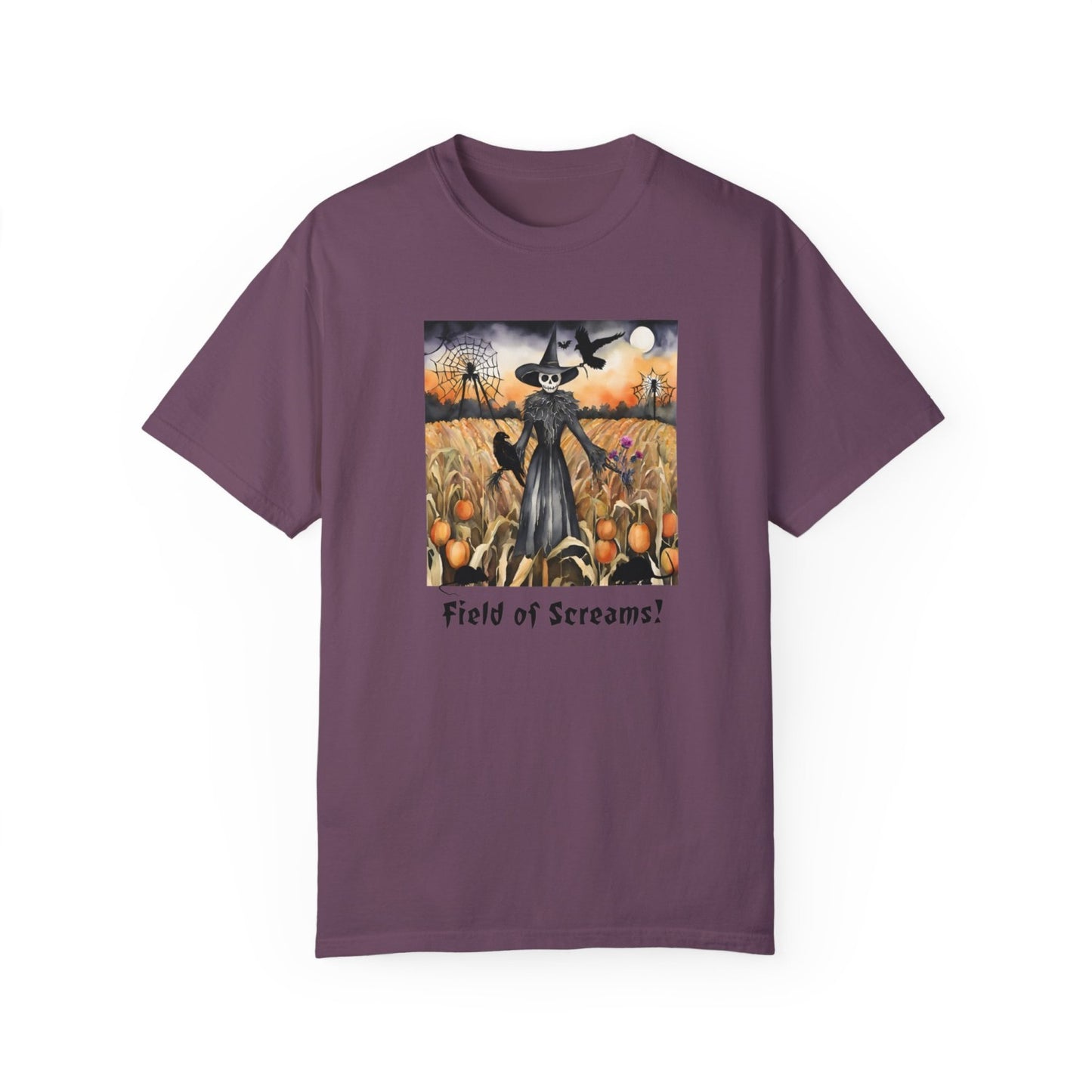 Vintage Inspired Halloween T-Shirt Featuring Scarecrow