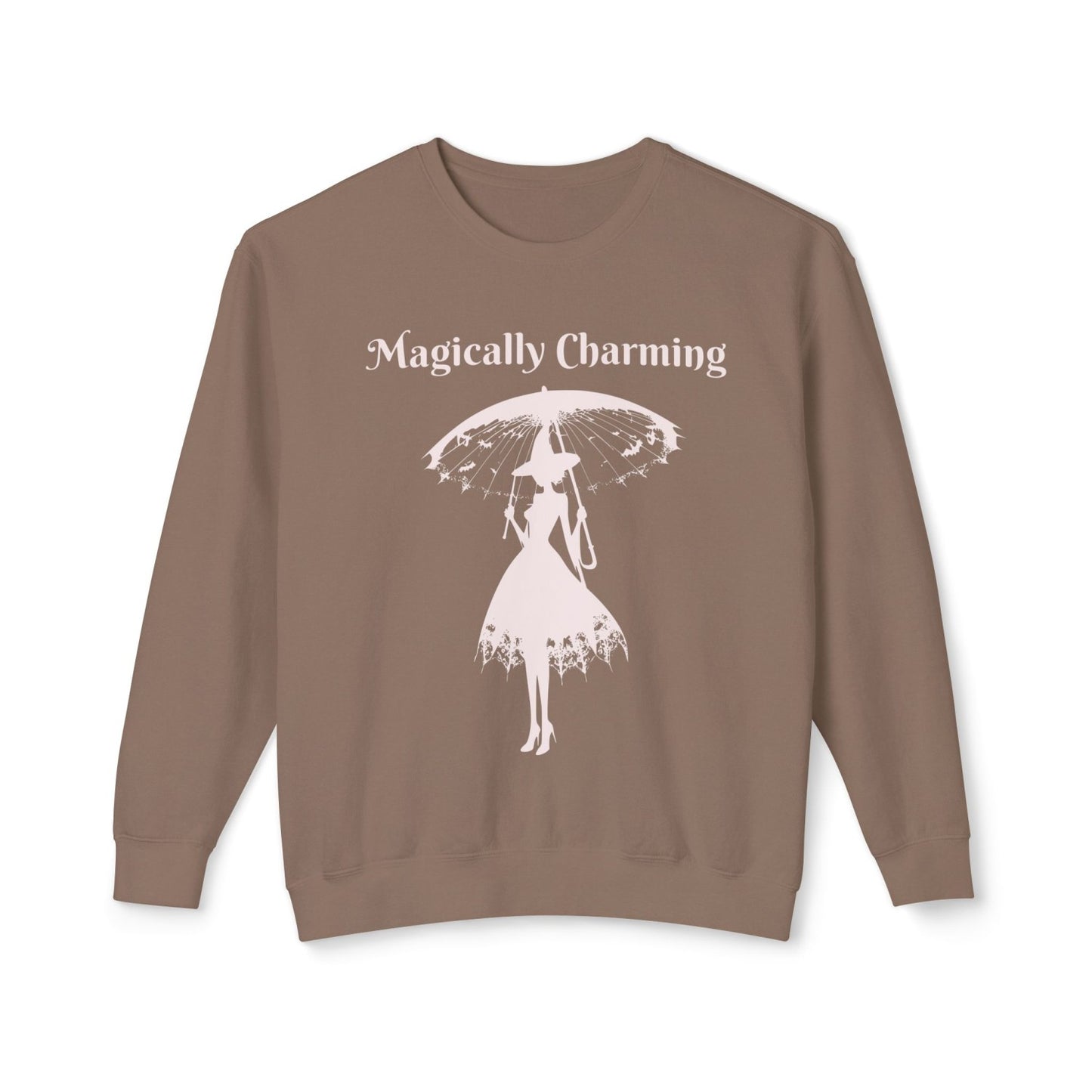 Coquette Inspired Lightweight Crewneck Sweatshirt Featuring Witch