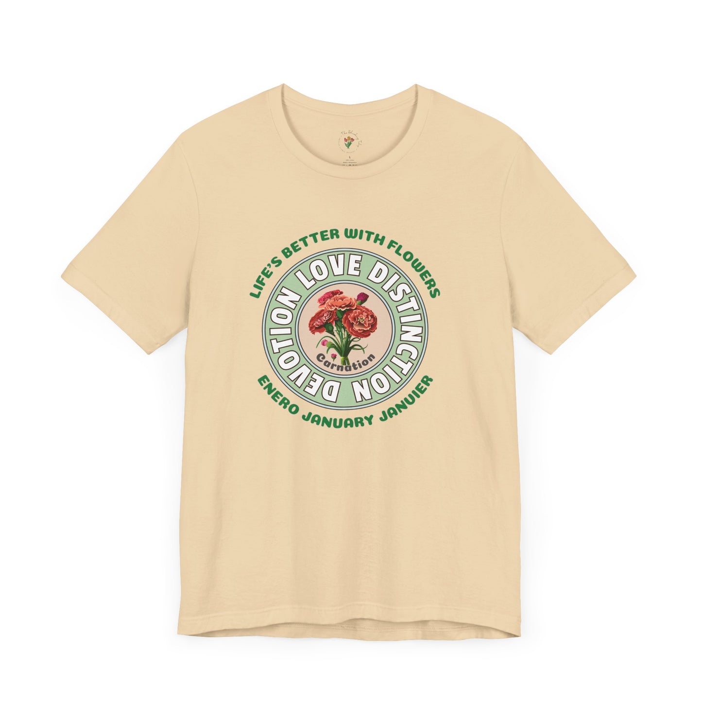 January Carnation Inspired Tee