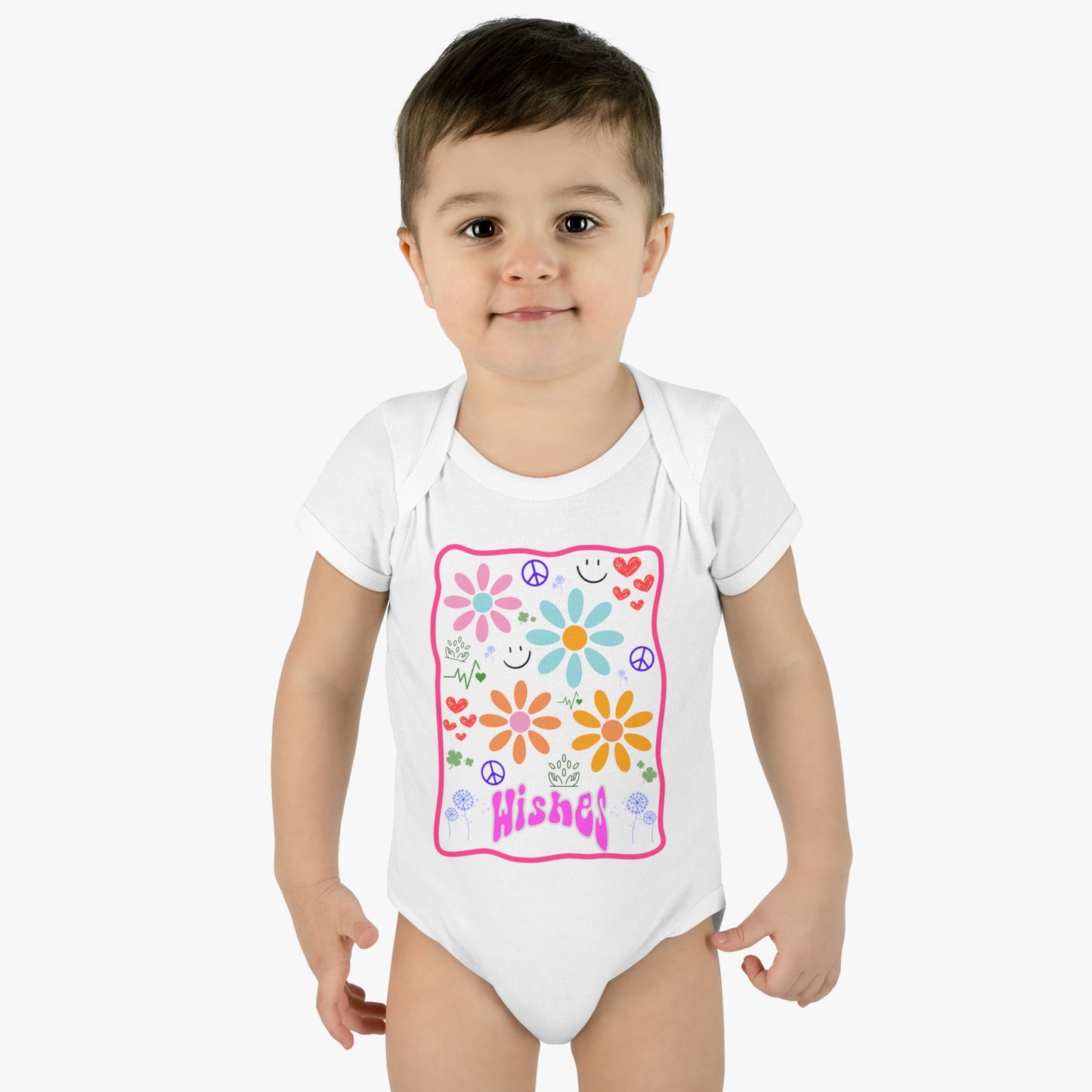 Joyful Wishes Infant Baby Rib Bodysuit
