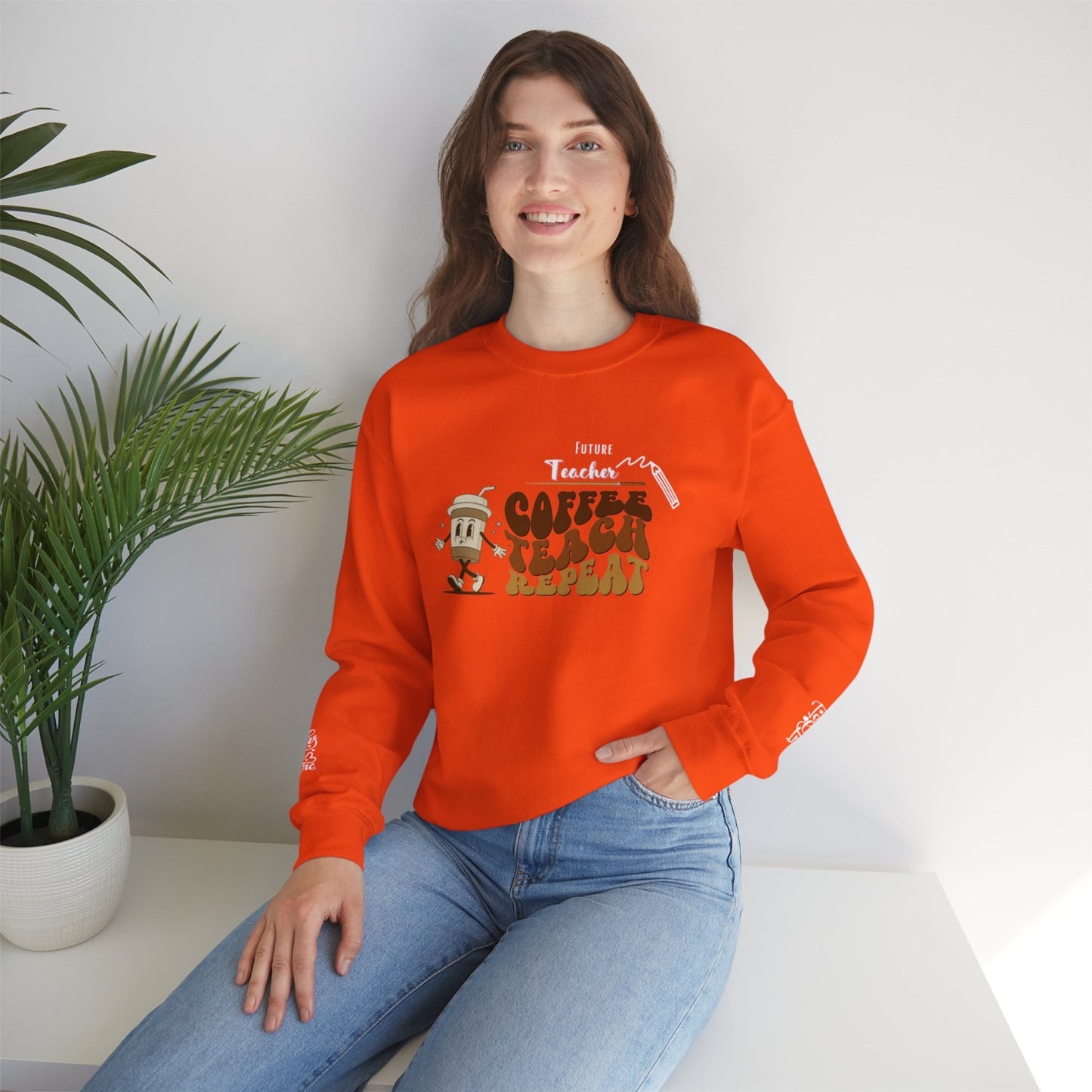 Comfy Future Teacher Crewneck Sweatshirt
