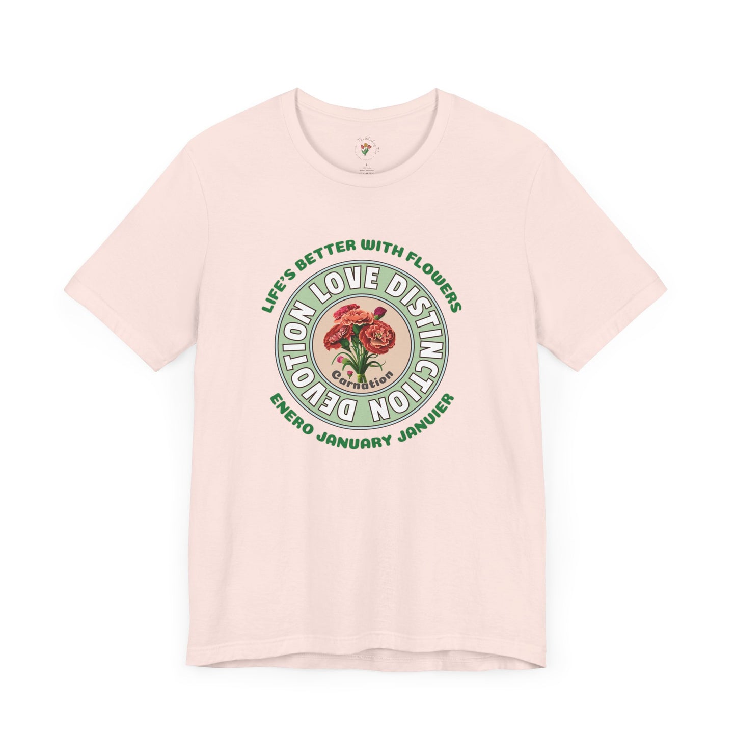 January Carnation Inspired Tee