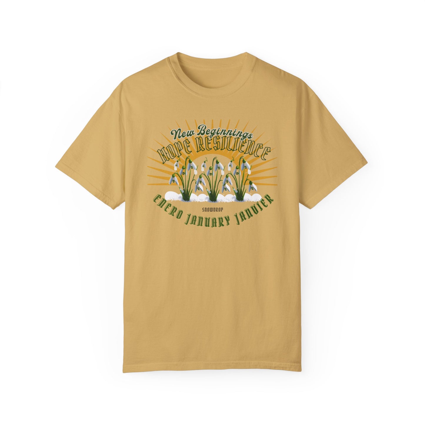 Comfy January Snowdrop Cotton Tee