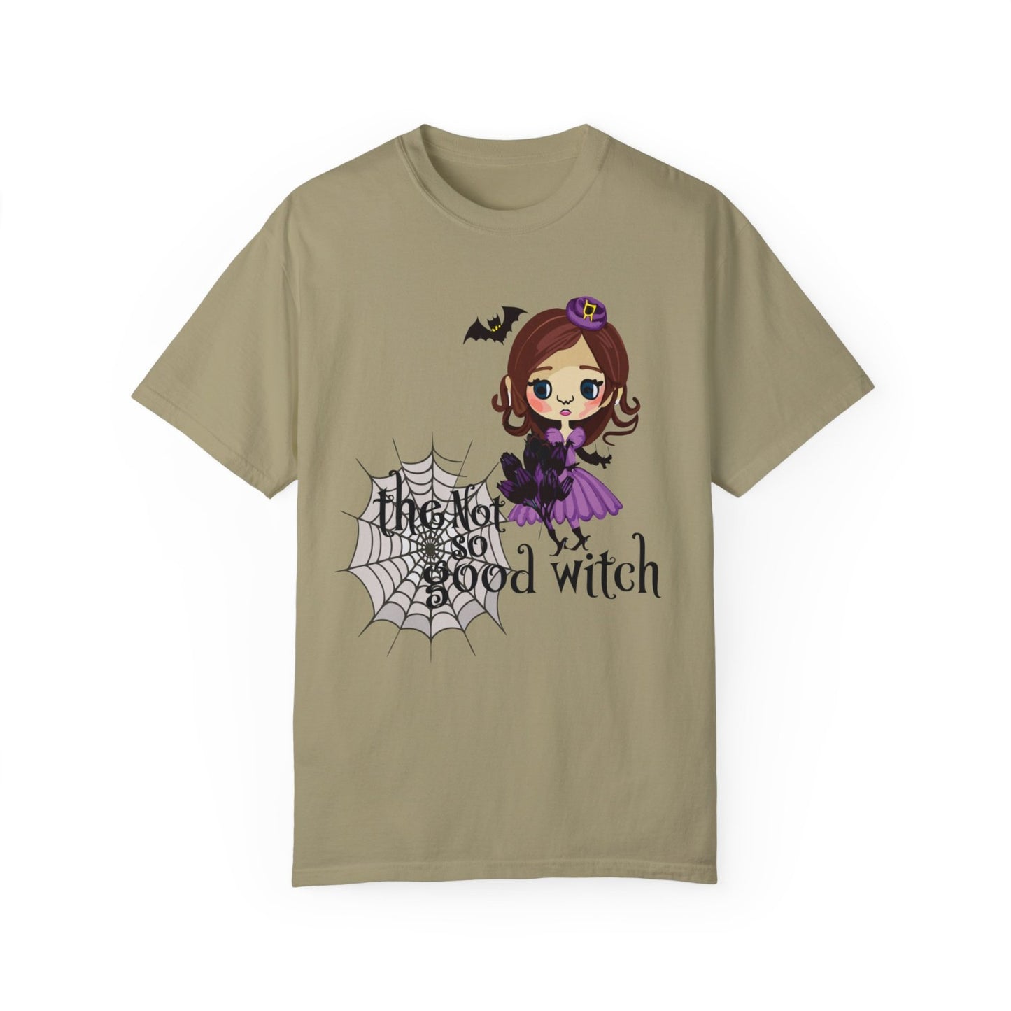 Vintage Inspired Halloween T-Shirt Featuring A Naughty Witch