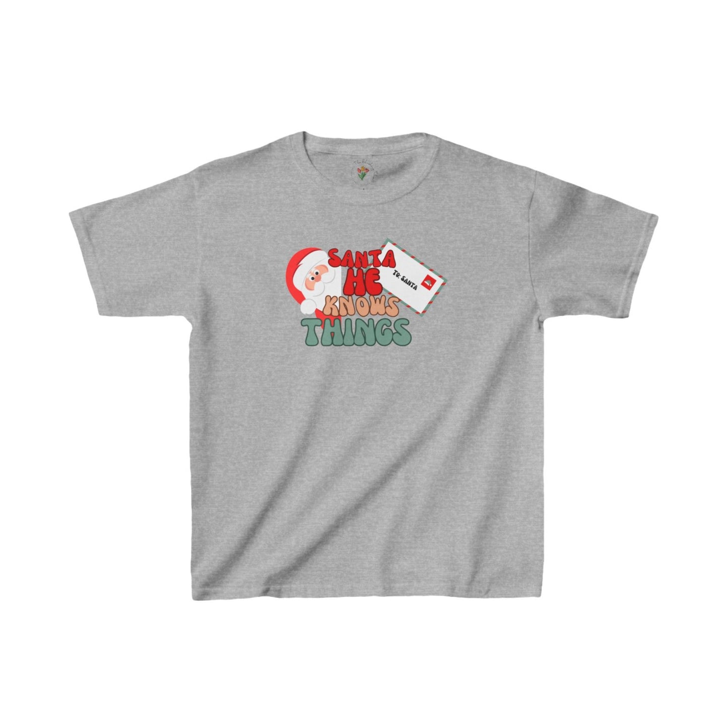 Funny Santa Kids Heavy Cottonâ„¢ Tee