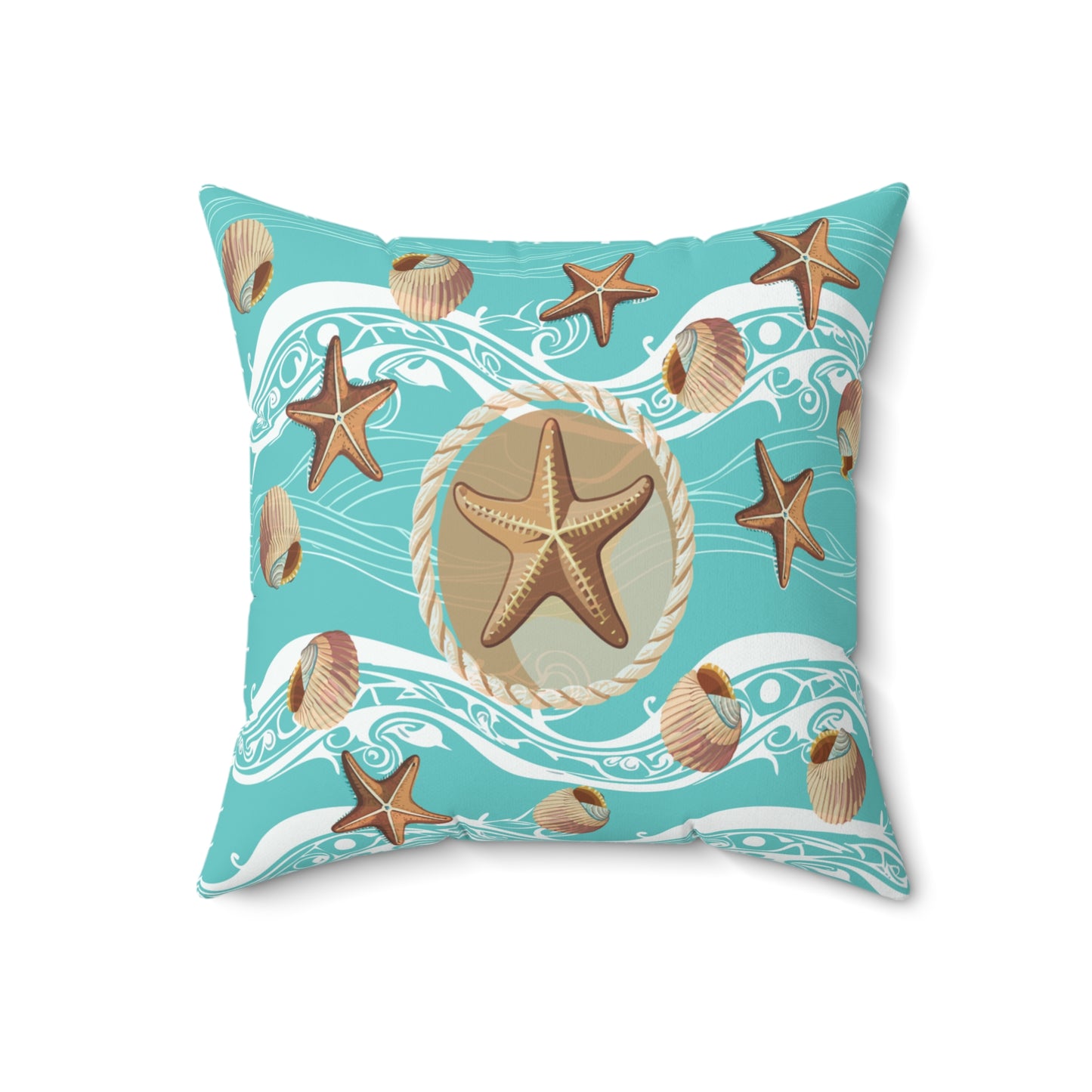 Nautical Inspired Square Pillow