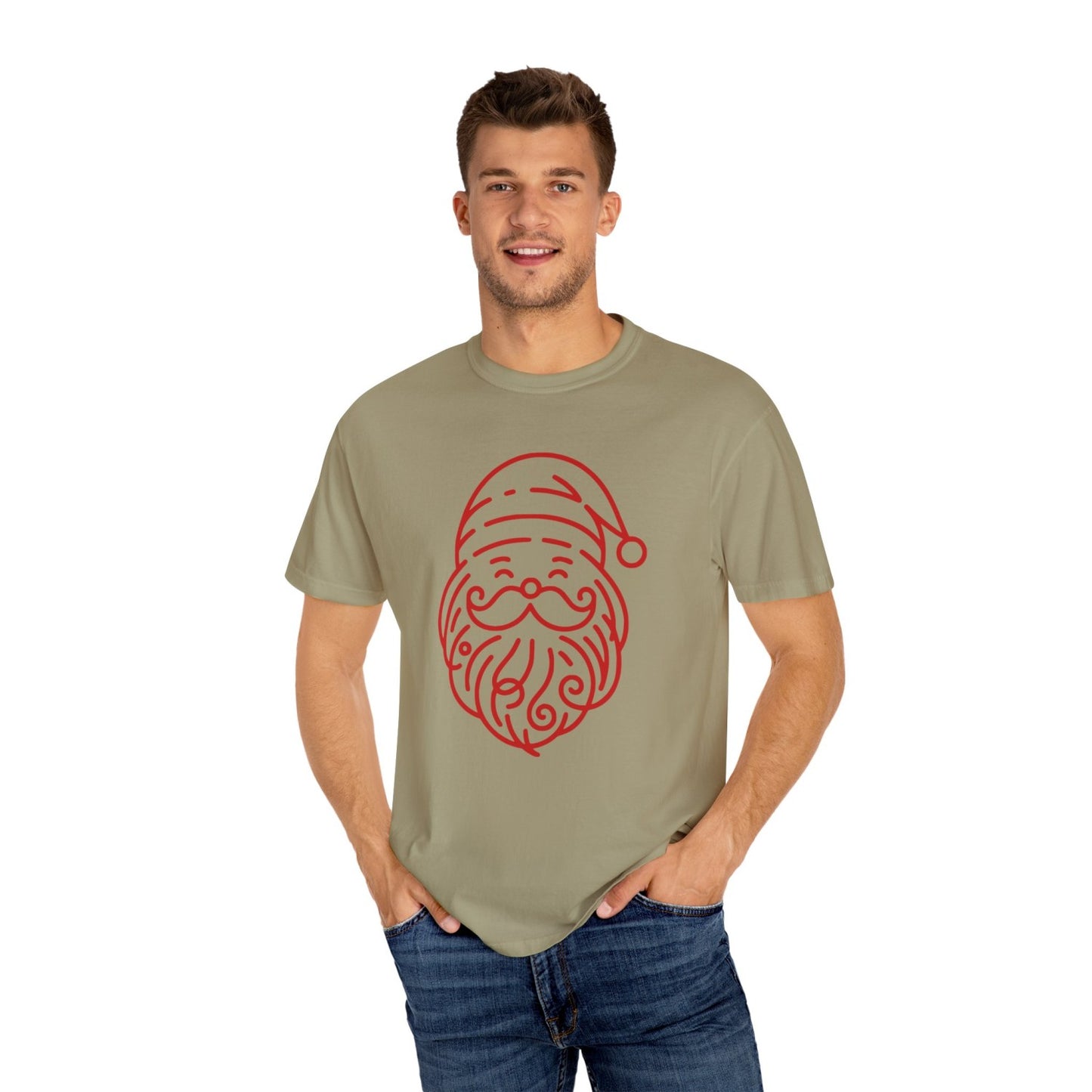Comfy Minimalist Inspired Santa T-Shirt