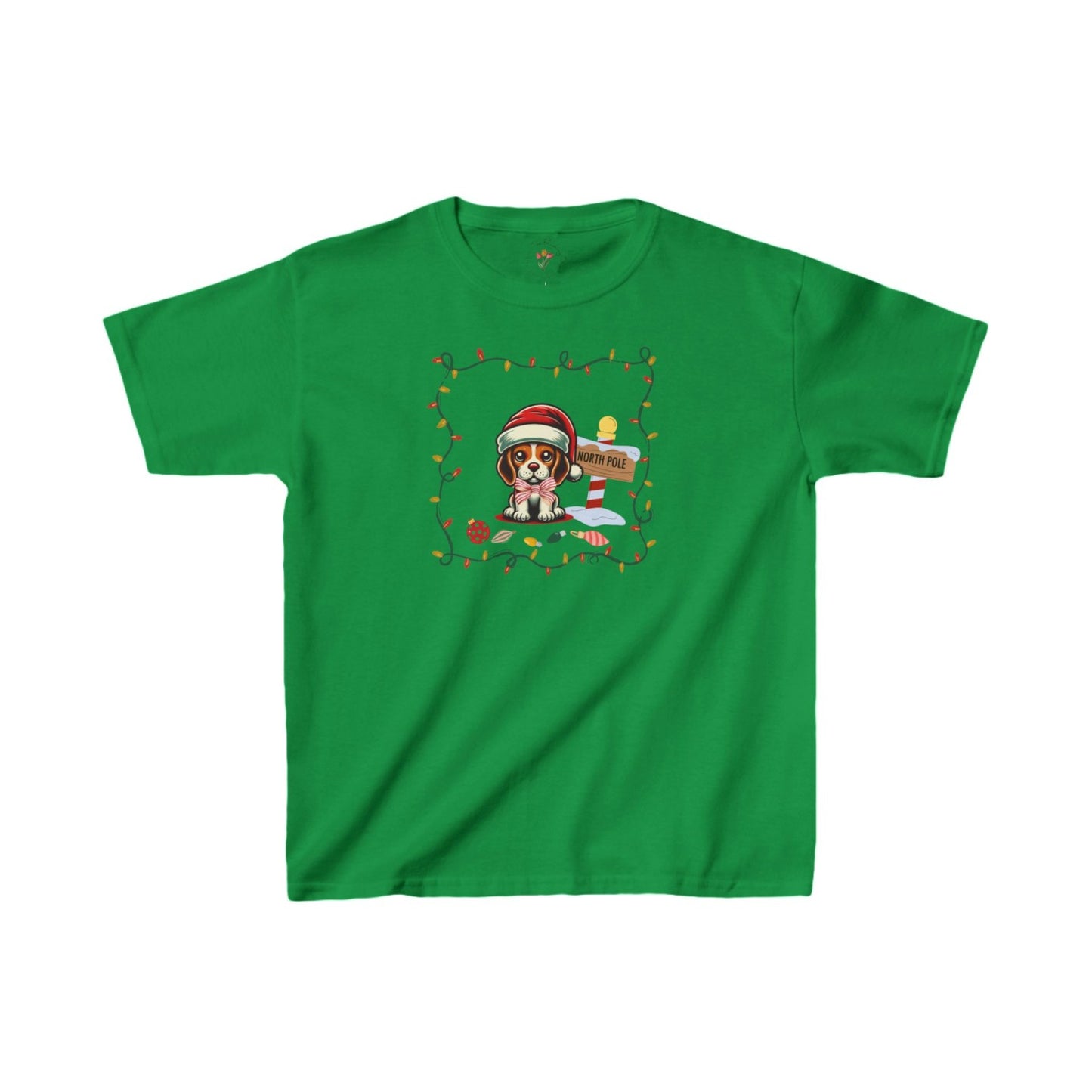 North Pole Beagle Kids Heavy Cottonâ„¢ Tee