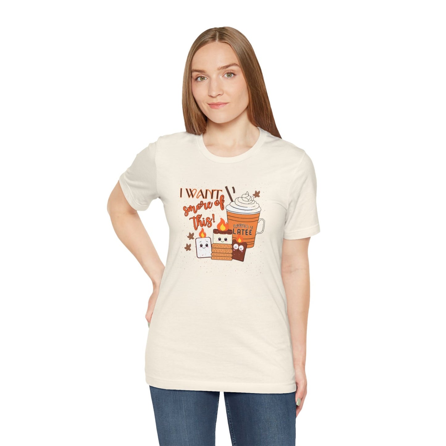 Light-Hearted Funny Fall T-Shirt Featuring Seasonal Treats