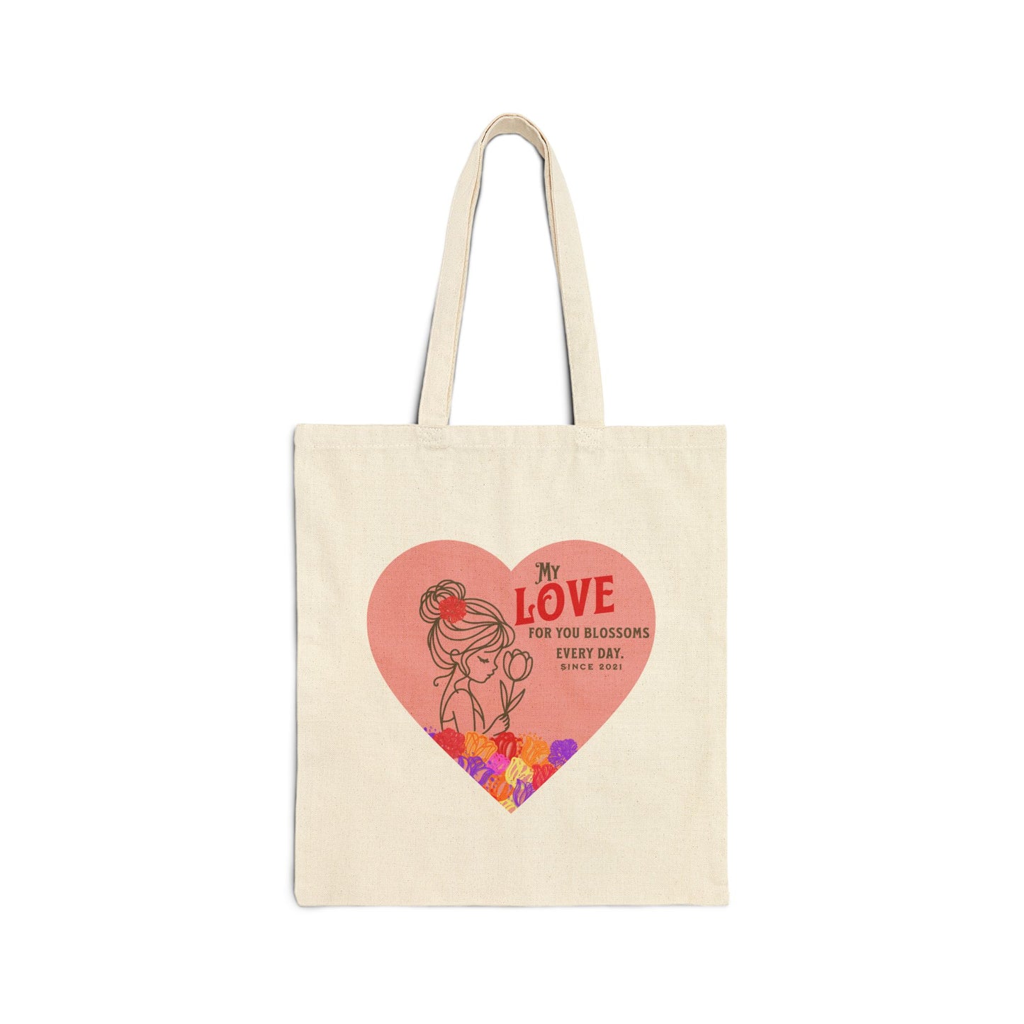 Blossoming Love Tote Bag