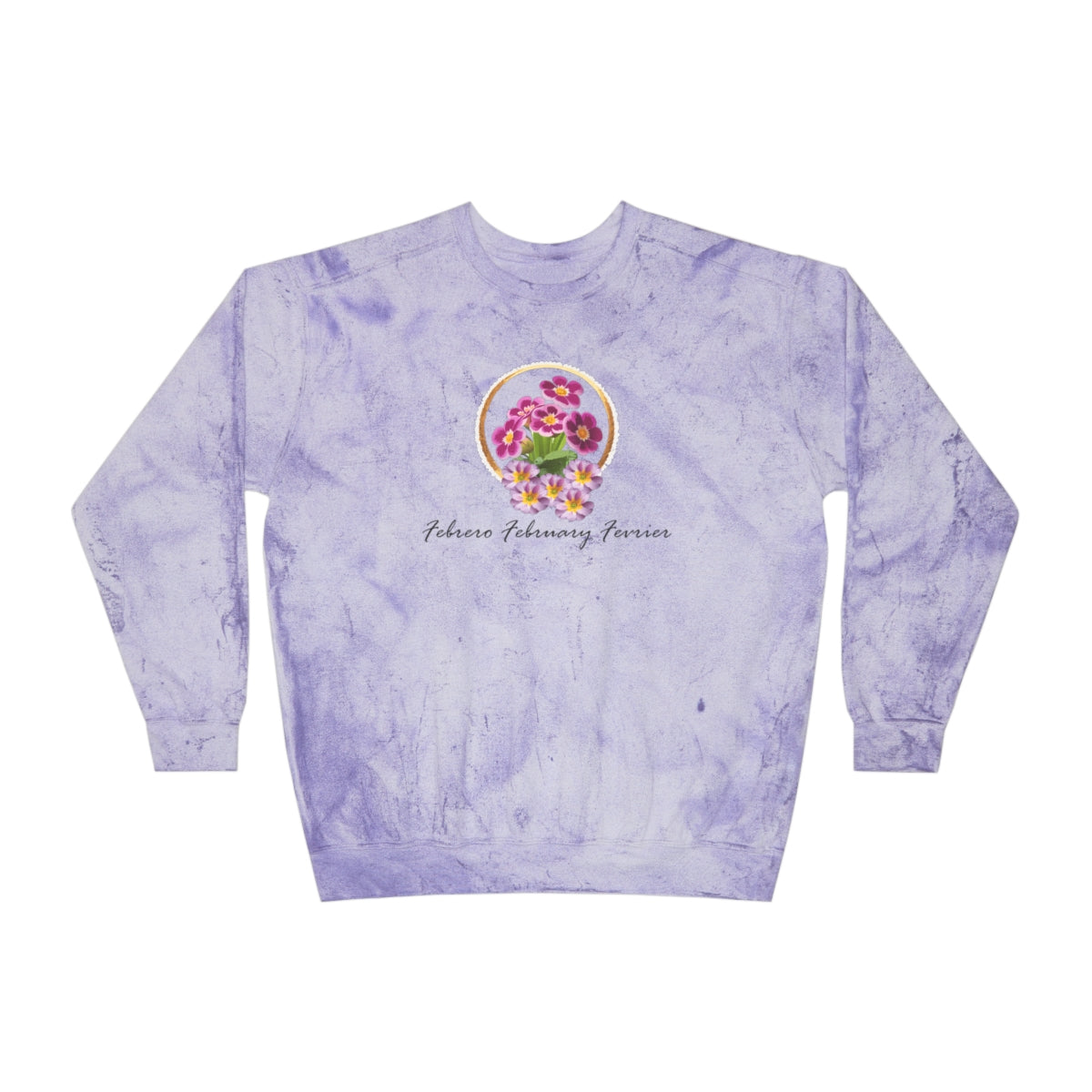 Comfy Cozy Floral Sweatshirt February Birthday Flower Primrose