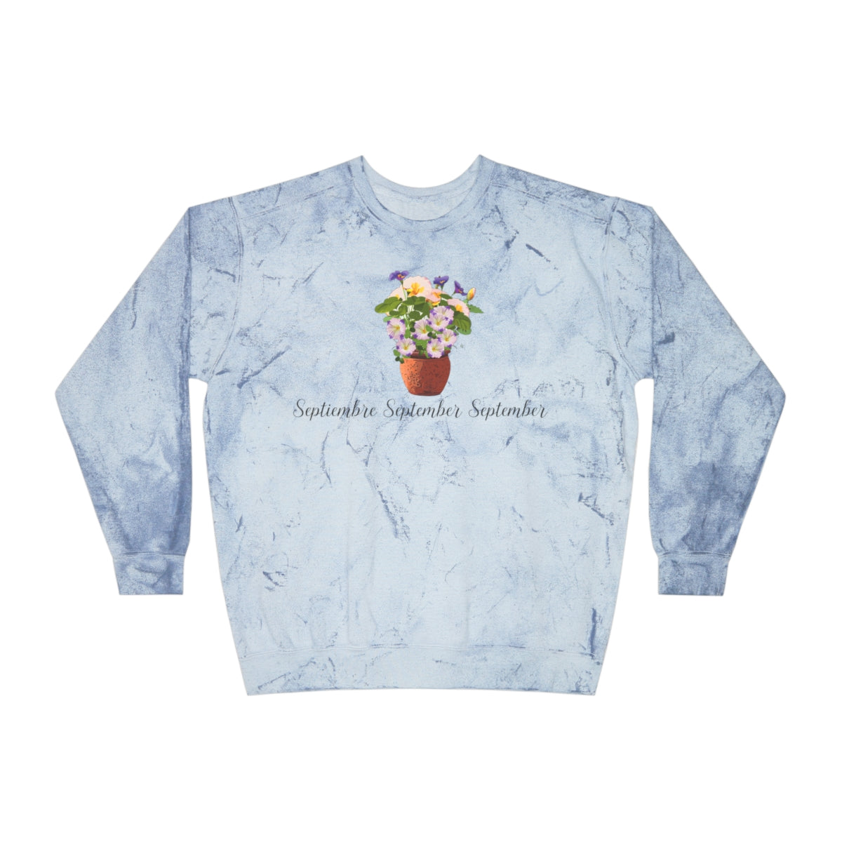 Comfy Cozy Floral Sweatshirt September Birthday Flower Morning Glories