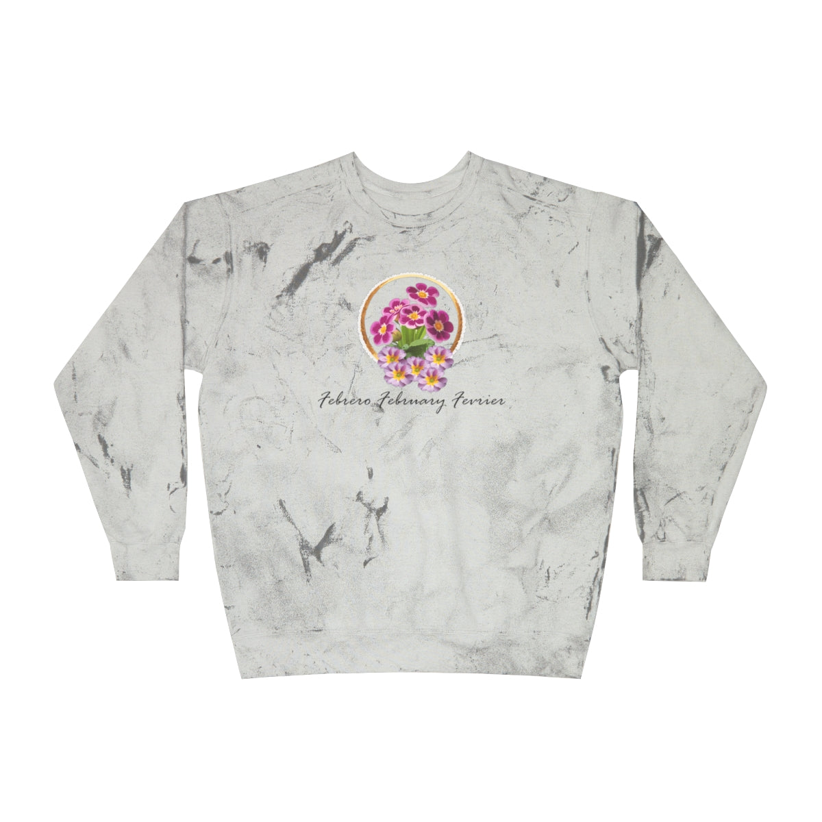 Comfy Cozy Floral Sweatshirt February Birthday Flower Primrose
