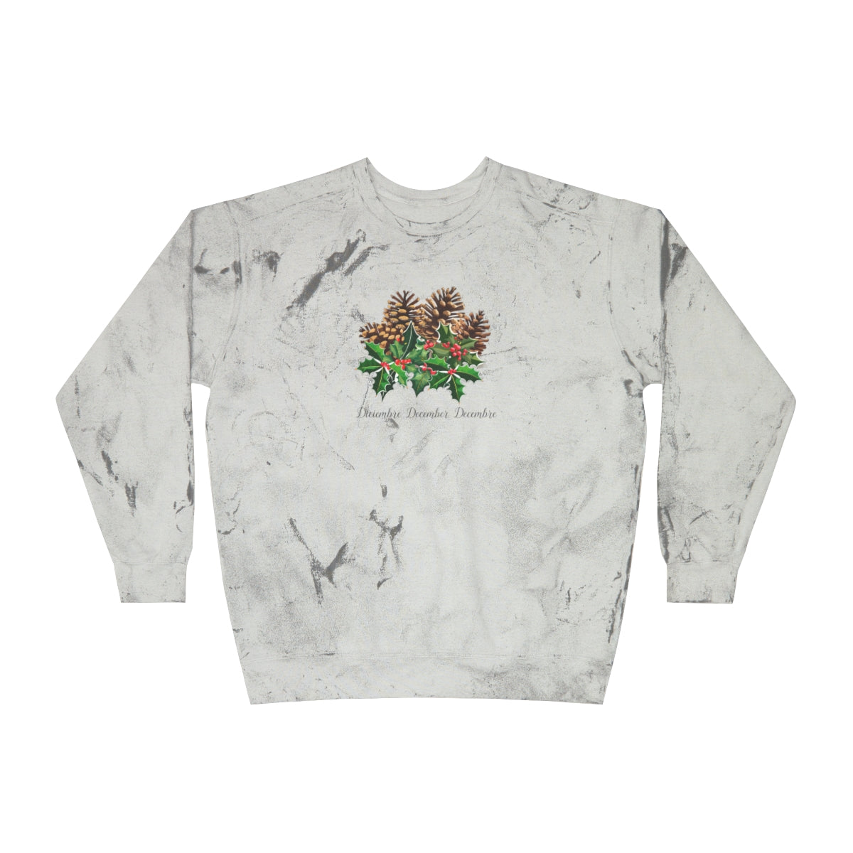 Comfy Cozy Floral Sweatshirt December Birthday Flower Holly