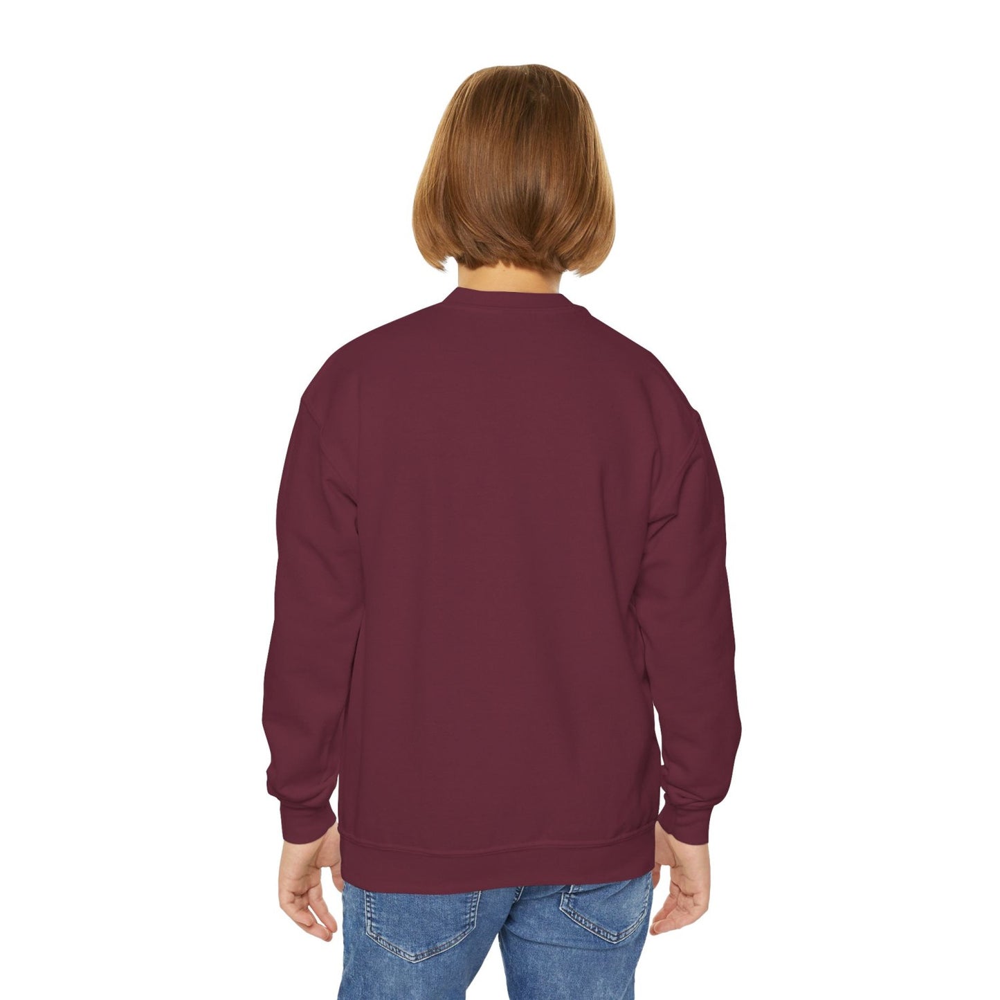 Cozy Youth Crewneck Sweatshirt Featuring Skater Hammies