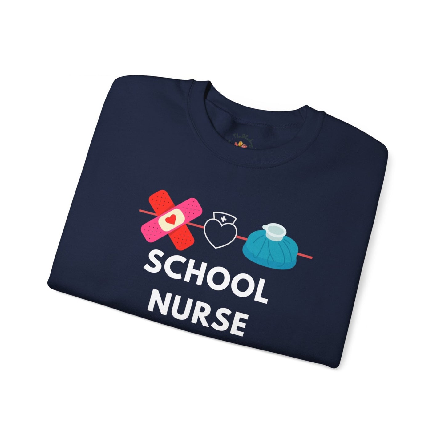 Comfy School Nurse Crewneck Sweatshirt