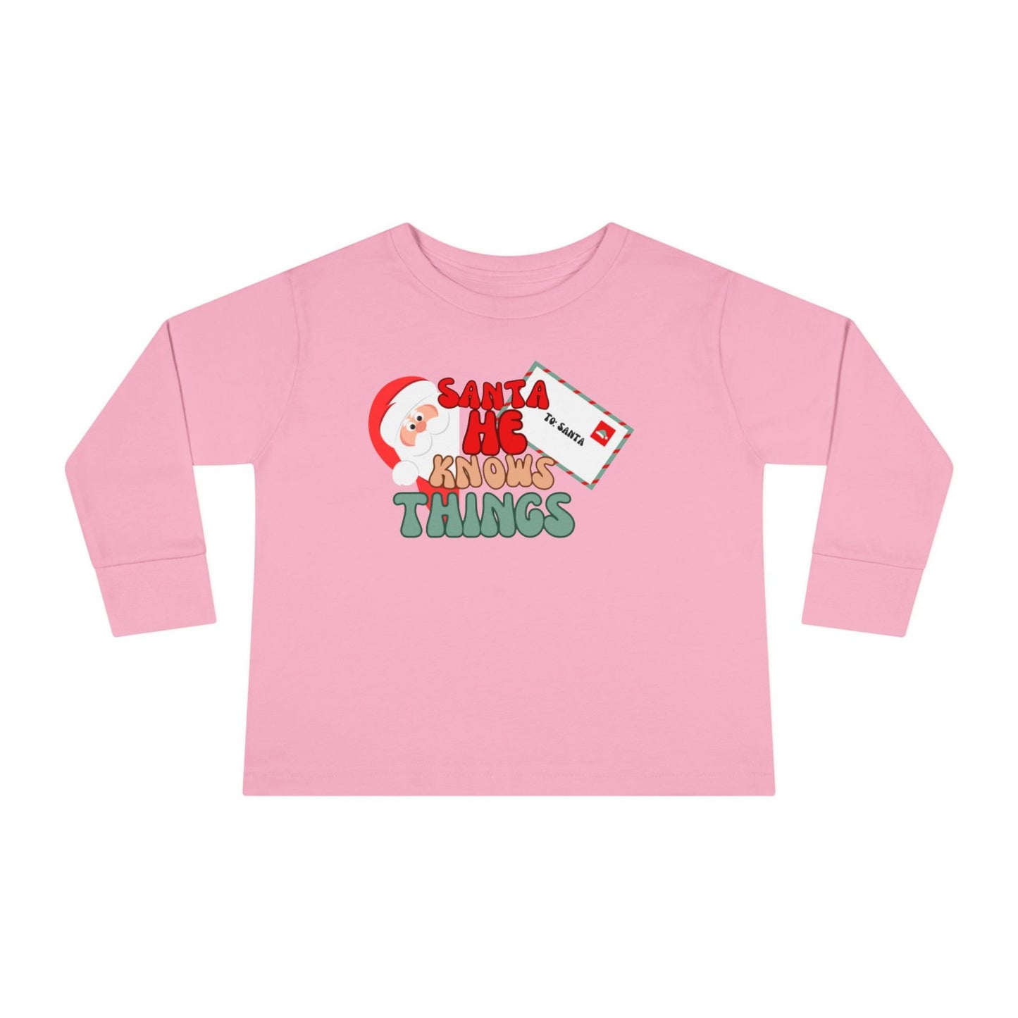Cheeky Toddler Santa Long Sleeve Tee