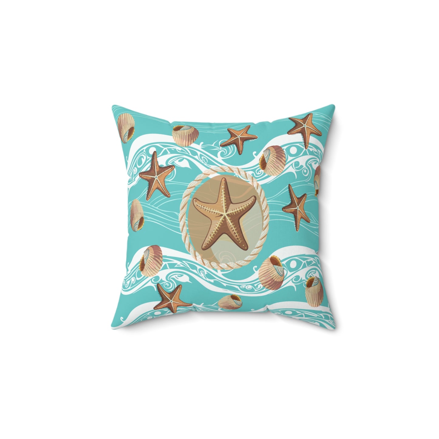 Nautical Inspired Square Pillow