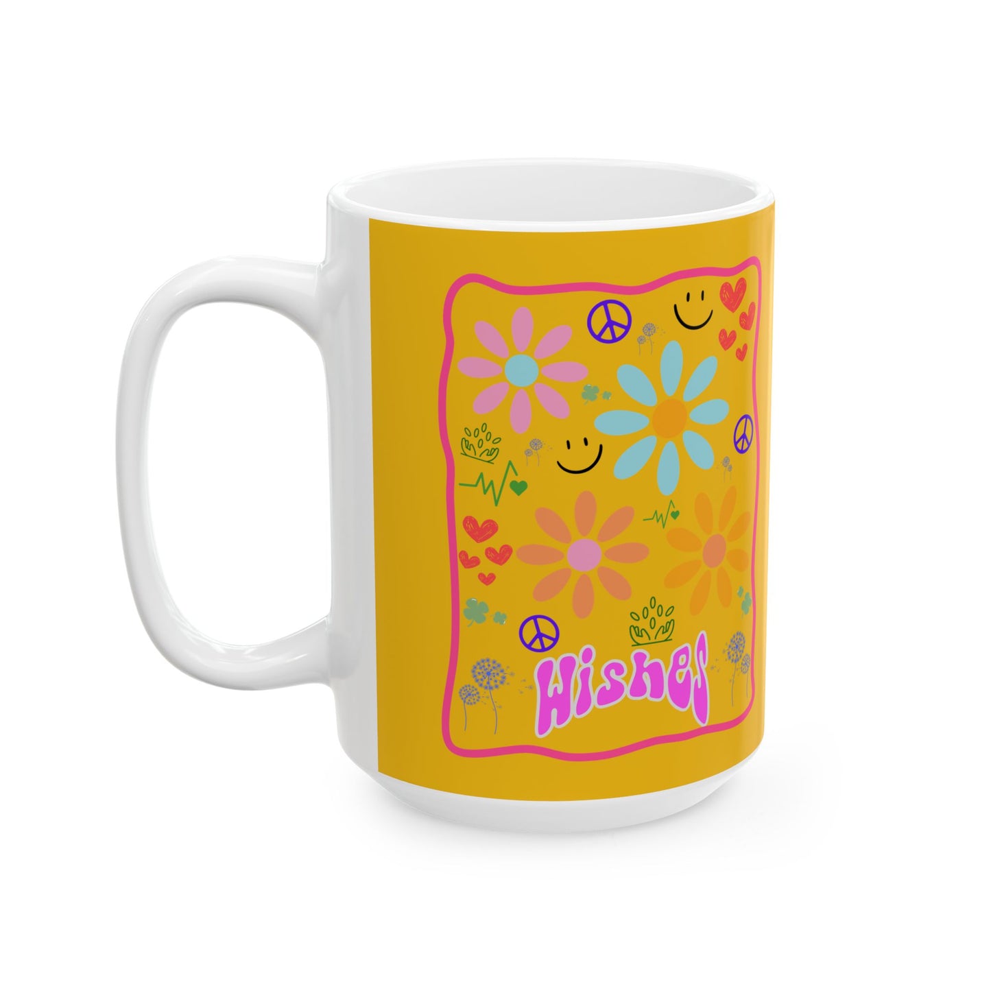 Wishes Sunshine Ceramic Mug, (11oz, 15oz)