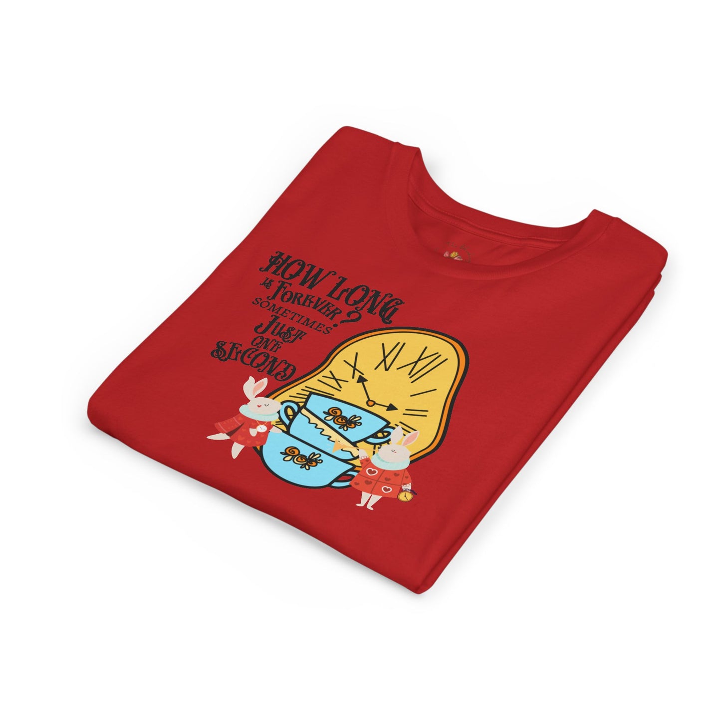 Wonderland Rabbit Inspired Youth Short Sleeve Tee