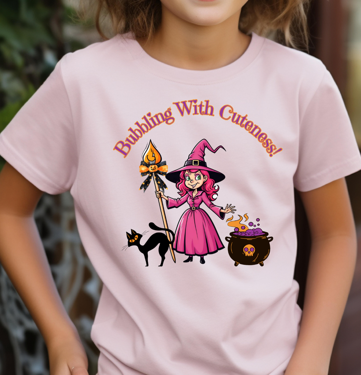 Cute Halloween Witch Toddler Tee