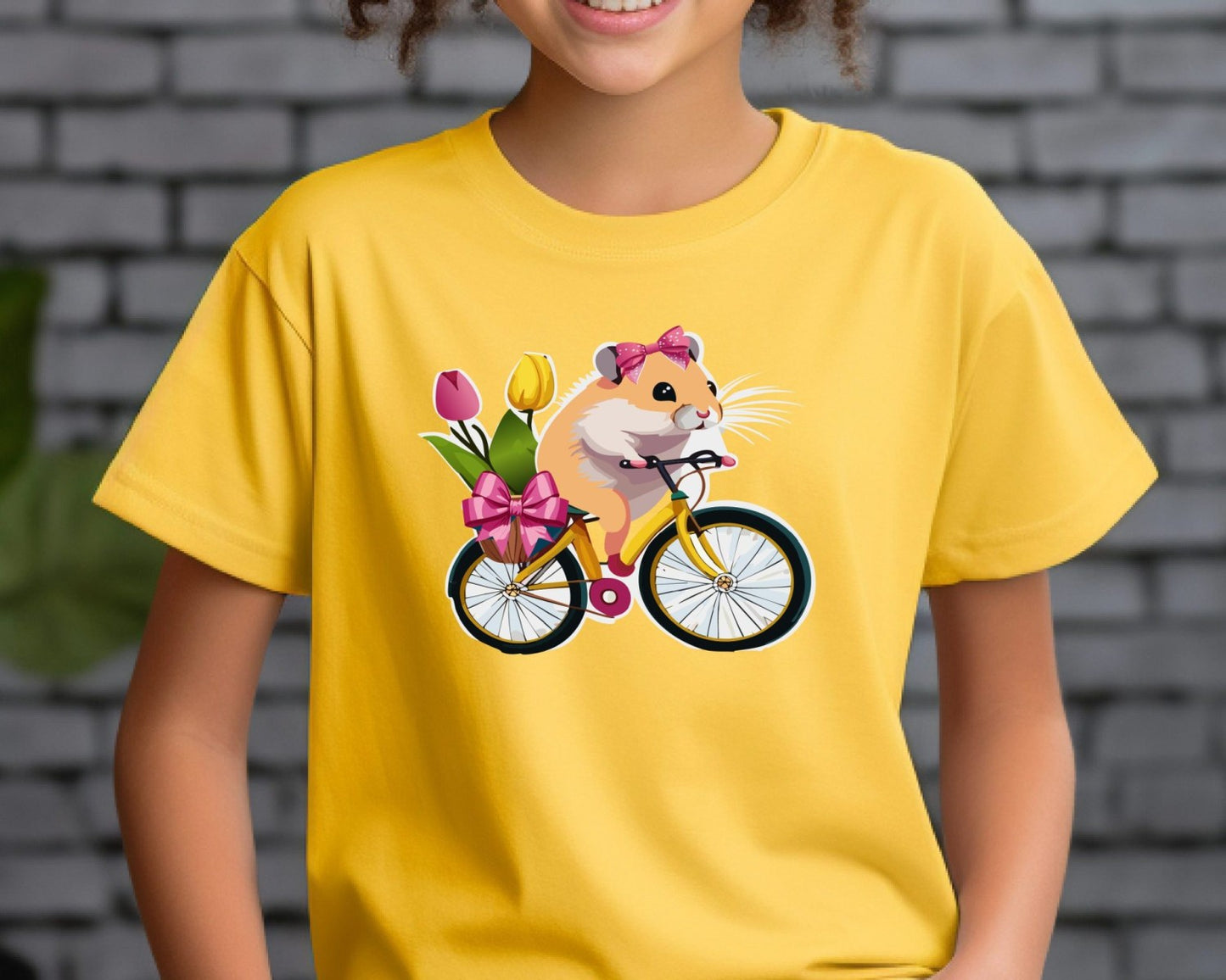Bicycle Hammy Girl Kids Heavy Cottonâ„¢ Tee