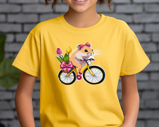Bicycle Hammy Girl Kids Heavy Cottonâ„¢ Tee