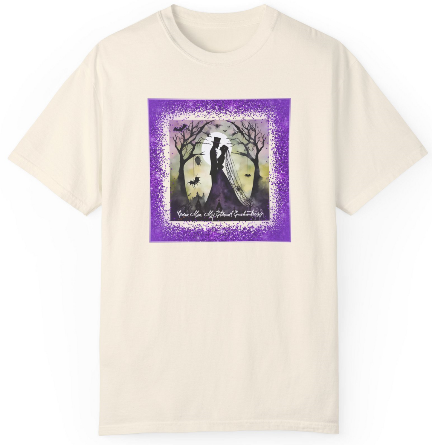 Vintage Inspired Halloween T-Shirt Featuring Frankenstein and His Bride
