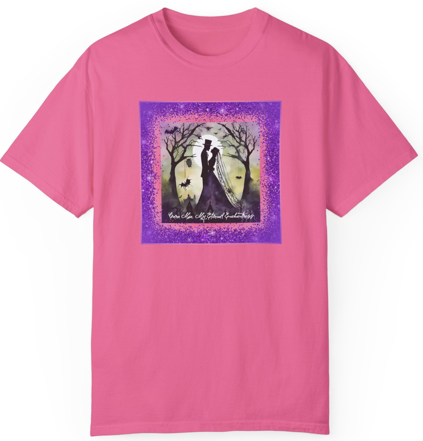 Vintage Inspired Halloween T-Shirt Featuring Frankenstein and His Bride