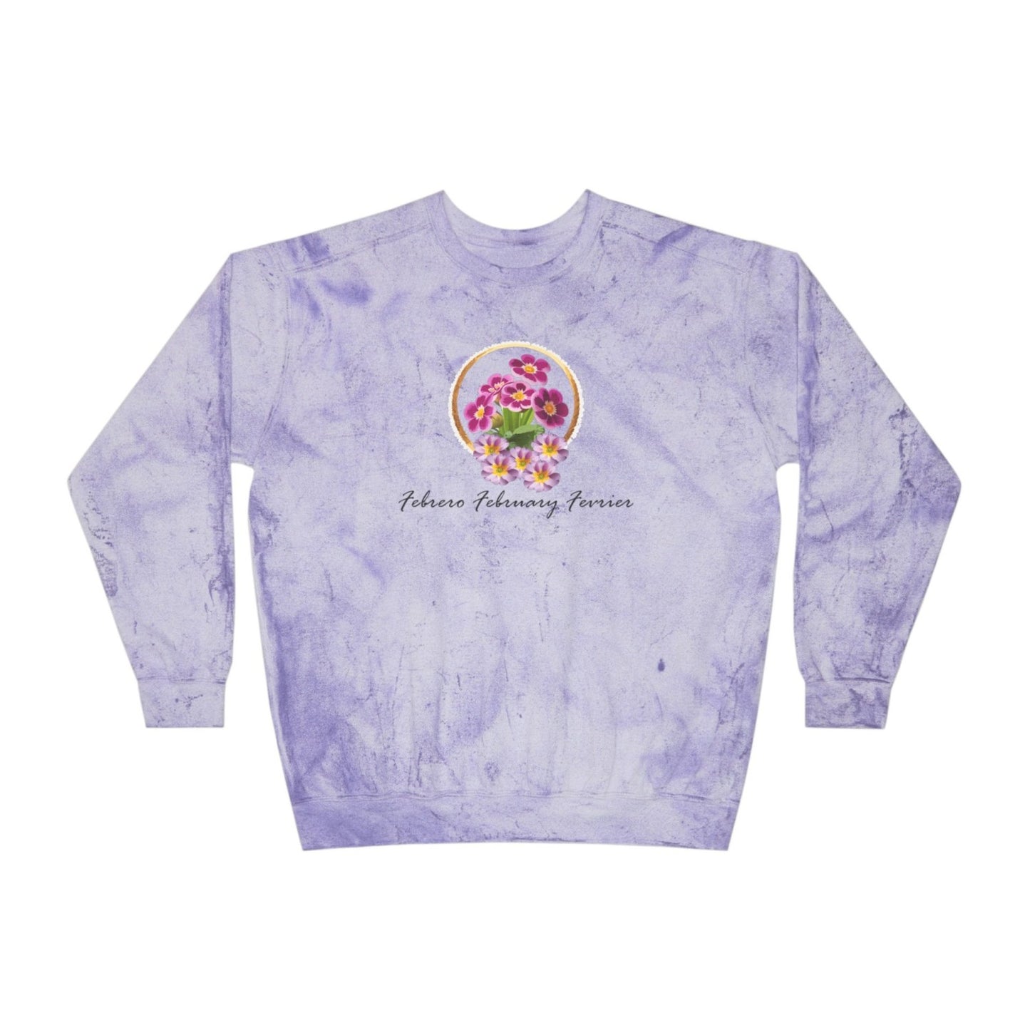 Comfy Cozy Floral Sweatshirt February Birthday Flower Primrose